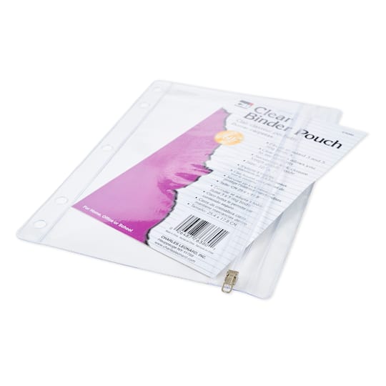 Clear Vinyl Pencil Pouch with Ziplock Closure, Pack of 24